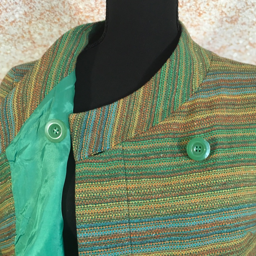 Zara Basic Multicolored Crop Jacket - image 8